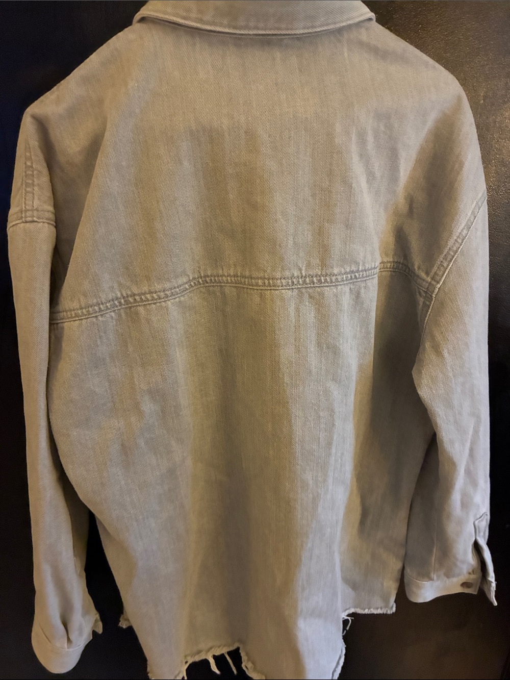 Mavi Light Gray Denim Shirt Jacket XS - Picture 4 of 5